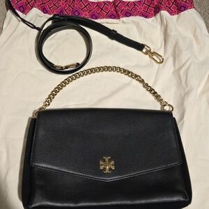 Tory Burch Black Leather Shoulder Bag